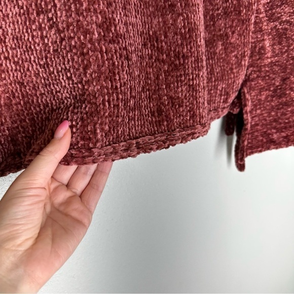 Sundance Heather Samantha Chenille Sweater Red Size Small Women’s Flare Sleeves - Picture 6 of 11